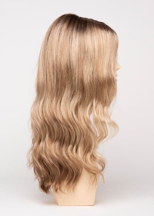 SPARKLING CHAMPAGNE | Medium Brown roots with overall Strawberry Blonde base and soft Golden Blonde highlights