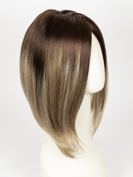 Creamy Toffee-R | Rooted Dark with Light Platinum Blonde and Light Honey Blonde 50/50 blend