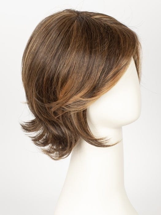 6F27 CARAMEL RIBBON | Dark Brown with Light Red-Gold Blonde Highlights and Tips