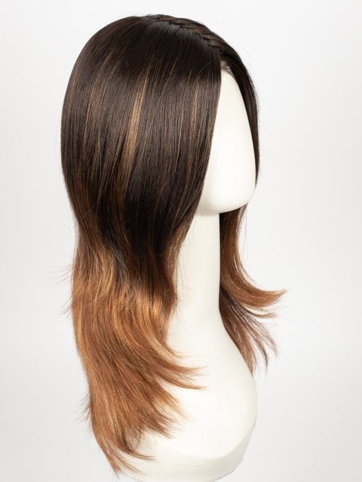 S4-28/32RO SUNRISE | Dark Brown roots to midlength, Light Natural Red Blonde with Medium Natural Red mid-length to ends