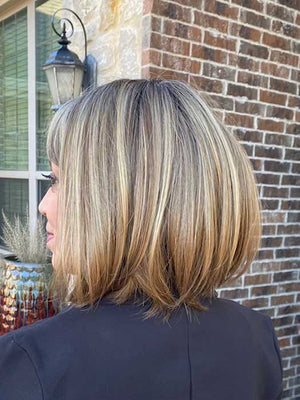 Carley is extremely comfortable Shoulder length Bob Wig Style