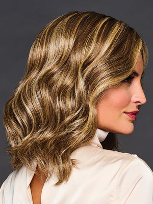BELLA VIDA by Raquel Welch in RL11-25SS SHADED HONEY PECAN | Chestnut Brown base blends into multi-dimensional tones of Brown and Golden Blonde