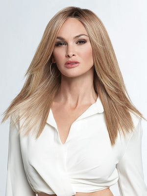 WELL PLAYED by Raquel Welch in RL14/22SS SHADED WHEAT | Dark Blonde Evenly Blended with Platinum Blonde with Dark Roots