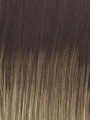  RL12/22SS SHADED CAPPUCCINO | Light Golden Brown Evenly Blended with Cool Platinum Blonde Highlights with Dark Roots