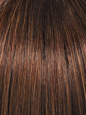 RL8/29SS SHADED HAZELNUT | Rich Medium Brown Evenly Blended with Ginger Blonde Highlights with dark roots