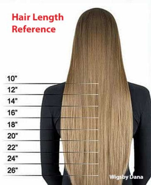 Hair Extensions Length - Reference