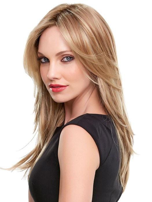 The monofilament top is hand-tied and creates multi-directional parting while still providing the appearance of natural hair growth