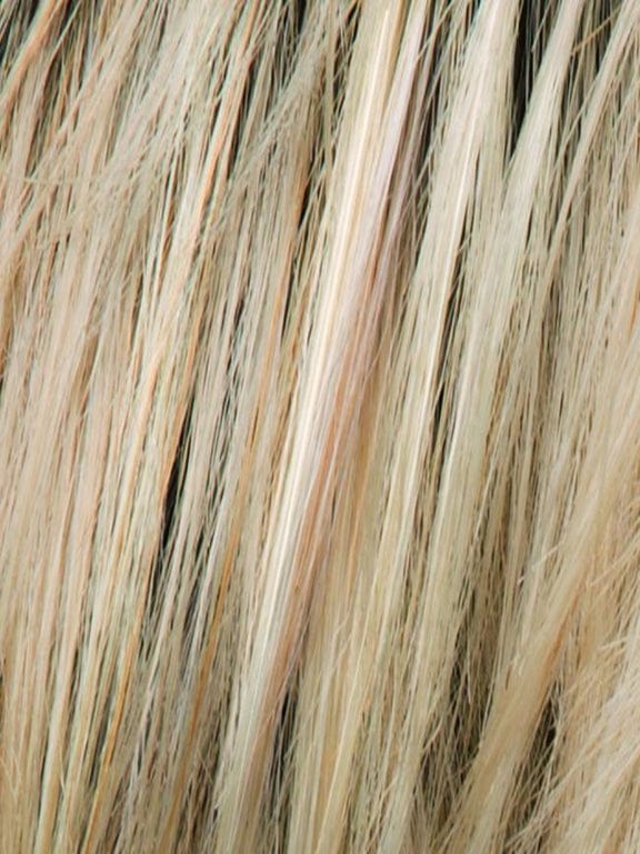 CHAMPAGNE ROOTED | Light Beige Blonde, Medium Honey Blonde, and Platinum Blonde Blend with Dark Roots