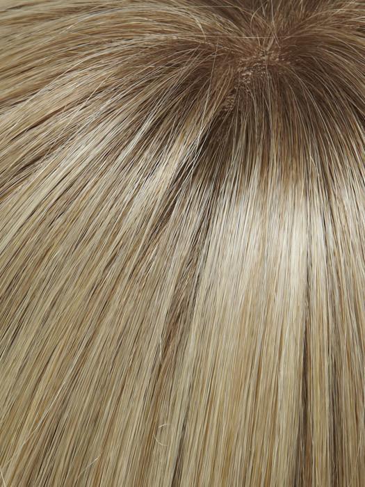 24B613S12 | Medium Natural Ash Blonde and Pale Natural Gold Blonde Blend and Tipped, Shaded with Light Gold Brown