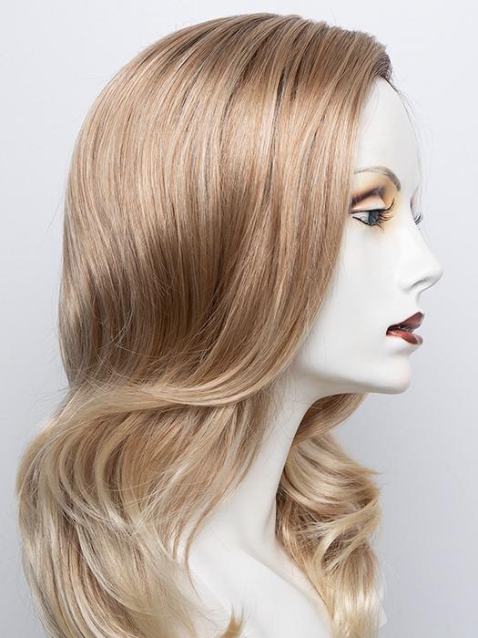 27T613S8 | Medium Red-Gold Blonde and Pale Natural Gold Blonde Blend, Shaded with Medium Brown