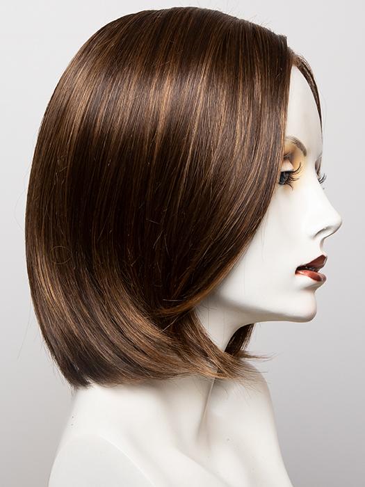 6F27 CARAMEL RIBBON | Dark Brown with Light Red-Gold Blonde Highlights and Tips