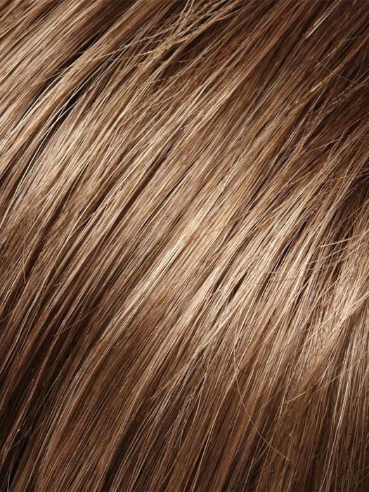 8RH14 HOT COCOA  | Medium Brown  with 33% Light Natural Ash Blonde Highlights