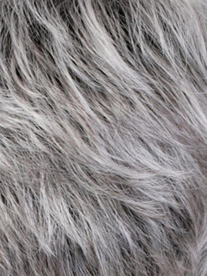 CHROMERT1B | Gray and White w/ 25% Medium Brown Blend and Off-Black Roots