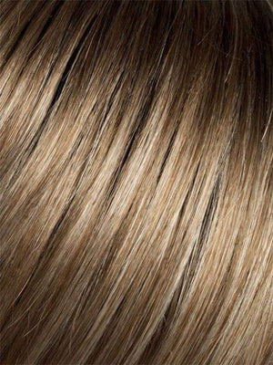 DARK SAND ROOTED | Light Brown base with Lightest Ash Brown and Medium Honey Blonde blend and Dark Roots