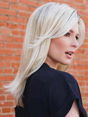 IMPRESS by ELLEN WILLE in PASTEL BLONDE ROOTED | With a long Soft Fringe