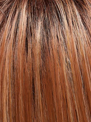 FS26/31S6 SALTED CARAMEL | Medium Natural Red Brown with Red Gold Blonde Bold Highlights, Shaded with Brown