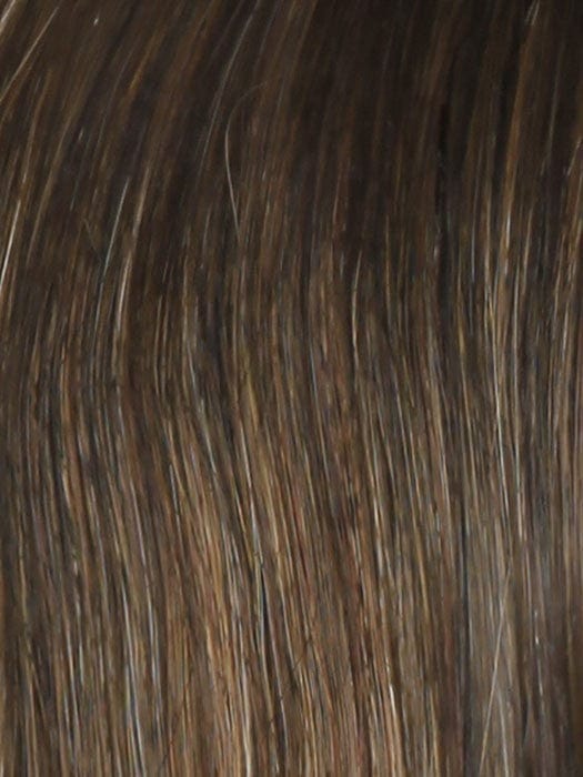 SS8/29 SHADED HAZELNUT | Rich Medium Brown Evenly Blended with Ginger Blonde Highlights with Dark Roots