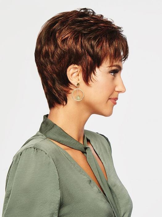  Loved for its simplicity, Winner offers a wispy bang, textured layering on top with length at the crown and layered ends.