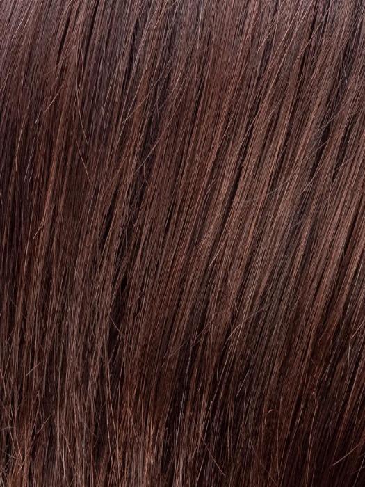 DARK-CHOCOLATE-ROOTED 4.33 | Dark Brown base with Light Reddish Brown Highlights with Dark Roots