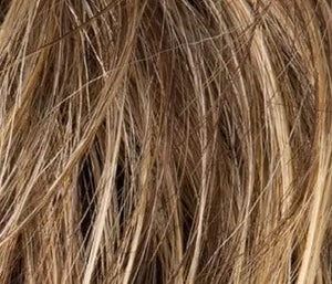 BERNSTEIN ROOTED | Light Brown base with subtle Light Honey Blonde and Light Butterscotch Blonde highlights and Dark Roots