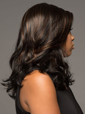 A sophisticated long wig with beautiful layers