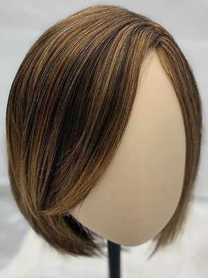 CAP CONSTRUCTION | Lace Front | Monofilament Part | HAZELNUT MIX | Medium Brown base with  Medium Reddish Brown and Copper Red highlights