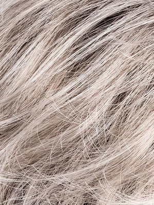 DARK-SNOW-ROOTED 56.60.48 | Pure Silver White with 10% Medium Brown and Silver White with 5% Light Brown blend with Dark Roots