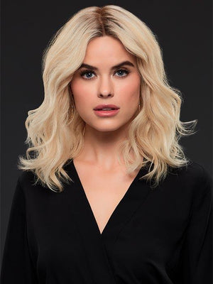 MARGOT by JON RENAU in FS24/102S12 LAGUNA BLONDE | Light Natural Gold Blonde with Pale Natural Gold Blonde bold highlights, Shaded with Light Gold Brown