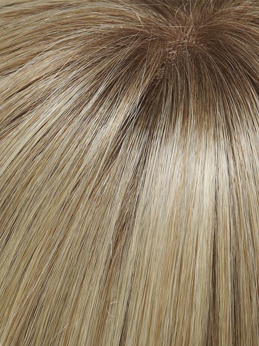 24B613S12 | Medium Natural Ash Blonde and Pale Natural Gold Blonde Blend and Tipped, Shaded with Light Gold Brown