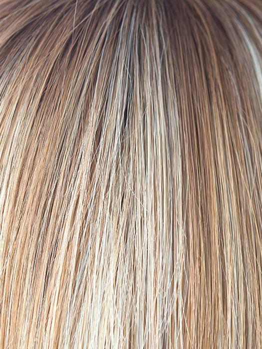 NUTMEG R | Rooted Dark Honey Brown Base with Strawberry Blonde Highlights