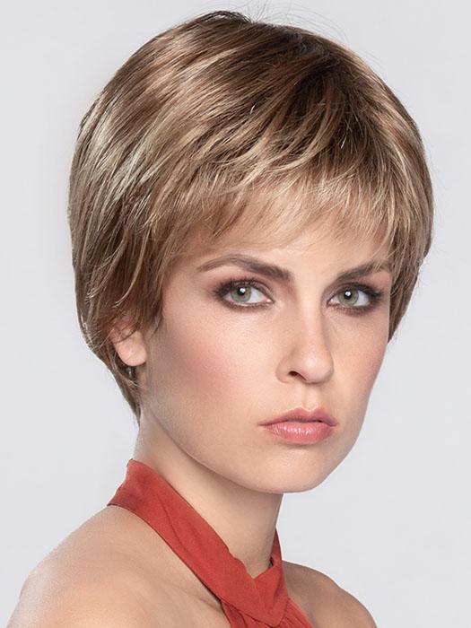 A beautiful short  style with long layers designed to allow the hair to move around freely