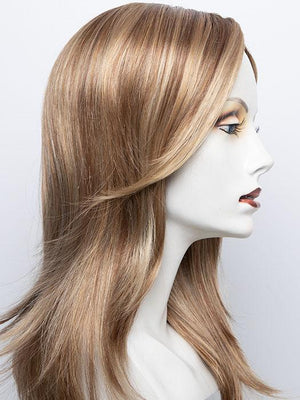 14/26S10 | Shaded Pralines & Cream-Light Gold Blonde and Medium Red-Gold Blonde Blend, Shaded with Light Brown