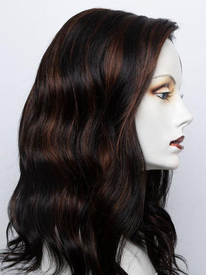 1BRH30 CHOCOLATE PRETZEL | Soft Black with 33% Gold-Red Highlights