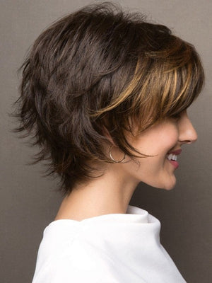 The ready-to-wear synthetic hair looks and feels like natural hair.