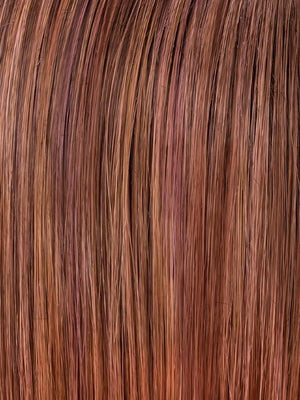 ROSEWOOD ROOTED | Medium Dark Brown Roots that Melt into a Mixture of Saddle Brown and Terra-Cotta Tones with Dark Roots