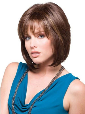CAMERON by Rene of Paris in JAVA FROST | Dark Brown Base with Gold Blonde and Light Auburn Highlights