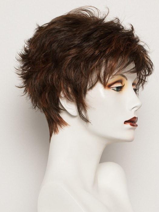 R6/28H COPPERY MINK | Dark Medium Brown Evenly Blended with Vibrant Red Highlights