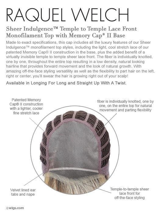 Monofilament Top Memory Cap II - Temple to Temple Lace Front